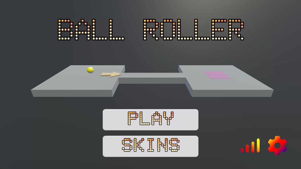 Ball Roller 3D Menu Screenshot